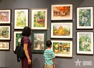 “A thousand years of Heritage” painting exhibition opened in Ha Noi